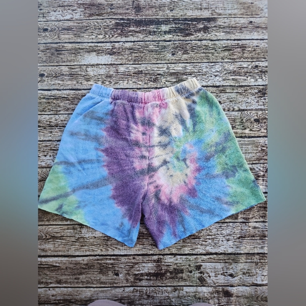 VS PINK Tie Dye Lounge Shorts Women's Size Medium - Picture 3 of 4